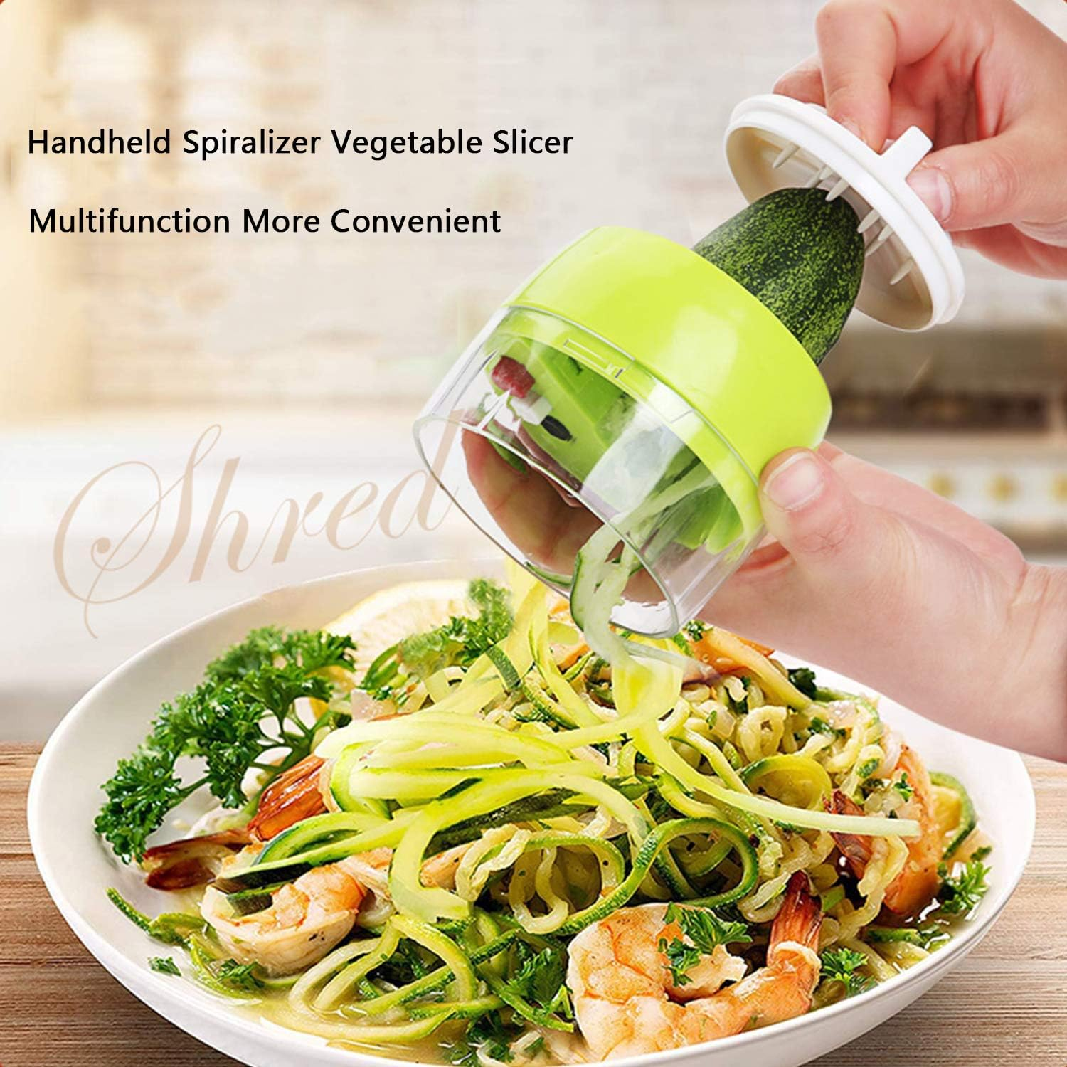 4 In 1 Vegetable Spiral Cutter - 1 Piece