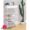 5 Tiers Simple Shoe Rack Floor Standing Storage Shelf For Multiple Shoes Pairs
