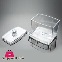 Acrylic Cotton Swabs Storage Holder Box Portable Transparent Makeup Cotton Pad Conbo