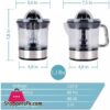 Amey Electric Citrus Juicer Powerful Juicing Machine for Oranges Lemons and Limes Automatic Fruit Squeezer with Pulp Control Stainless Steel Juicer Quiet and Easy to Clean Healthy Homemade Citrus Juice Maker