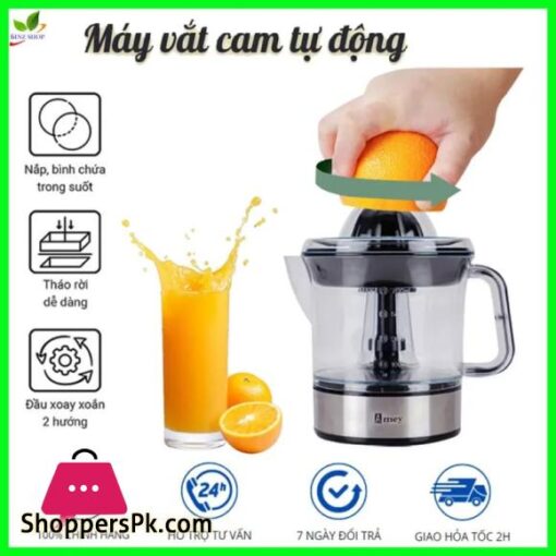Amey Electric Citrus Juicer Powerful Juicing Machine for Oranges Lemons and Limes Automatic Fruit Squeezer with Pulp Control Stainless Steel Juicer Quiet and Easy to Clean Healthy Homemade Citrus Juice Maker