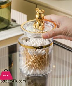Cute Bear Cotton Pad Holder Cotton Swab Rod Storage Box Cosmetics Jewelry Bathroom Makeup Container Lipstick Organizer Box Conbo 25 Cute Bear Cotton Pad Holder Cotton Swab Rod Storage Box Cosmetics Jewelry Bathroom Makeup Container Lipstick Organizer Box Conbo