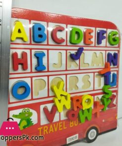 Digital Wooden Alphabet Bus - Toy Car - Alphabet Sorting - Alphabet Puzzle - Intelligence Box - Alphabet Car 12 Digital Wooden Alphabet Bus Toy Car Alphabet Sorting Alphabet Puzzle Intelligence Box Alphabet Car
