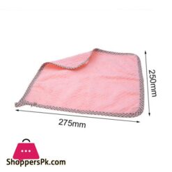 Dish Cloth Coral Fleece Super Absorbent Dishcloth Cleaning Hand Towel Nonstick Oil Washable Towel Cleaning Kitchen Wiping Rags