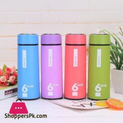 Glass Water Bottle Tumber 450Ml Portable Outdoor Traveling Drinking Bottle Creative Student Double Wall Cup Custom Straight Insulated Glass Bottle Multicoloured 1 Piece