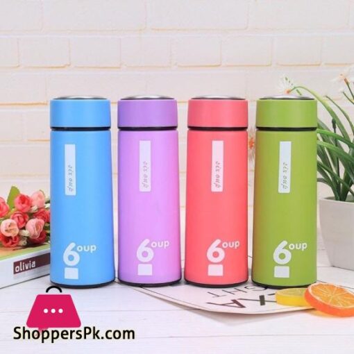 Glass Water Bottle Tumber 450ml Portable Outdoor Traveling Drinking Bottle Creative Student Double Wall Cup Custom Straight Insulated Glass Bottle Multicoloured 1 Piece