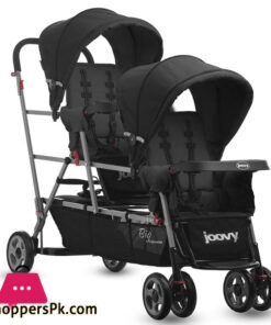 Joovy Big Caboose Stand-On Tandem Triple Stroller Black