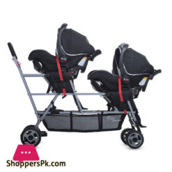 Joovy Big Caboose Stand-On Tandem Triple Stroller Black