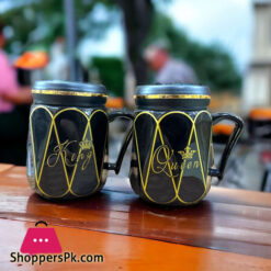 King Queen Couple Mug Ceramic Set of 2