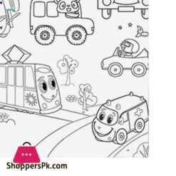 Large Children Colouring Roll Arts Crafts Activity Coloring Book Paper Watercolor Wall Sticker Theme Scene Color Filling Paper For Classroom