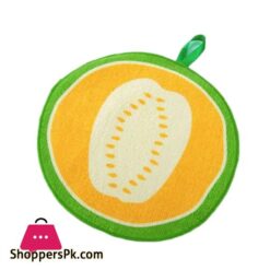 Lovely Fruit Print Hanging Kitchen Towel Microfiber Quick Dry Cleaning Rag Dish Cloth Wiping Napkin Absorbing Cloth