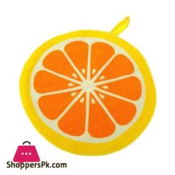 Lovely Fruit Print Hanging Kitchen Towel Microfiber Quick Dry Cleaning Rag Dish Cloth Wiping Napkin Absorbing Cloth