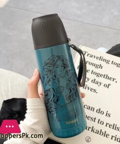 Mermaid Creative Stainless Steel Water Bottle 380ml Vacuum Flask for Hot or Cold Water BPA free Made with Double Wall Safe and Non Toxic Materials
