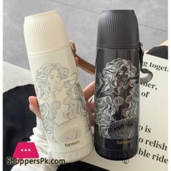 Mermaid Creative Stainless Steel Water Bottle 380Ml Vacuum Flask For Hot Or Cold Water Bpa Free Made With Double Wall Safe And Non Toxic Materials