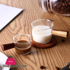 Milk Mug Multifunctional Portable Spout With Wood Handle Coffee Cup