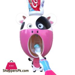 New Creative Cute Cartoon Automatic Toothpaste Dispenser Wall Mount Stand Bathroom Sets For Kids Children Tooth Brush