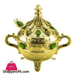 172 KMTY 18 SUGAR POT WITH STONE SPOON