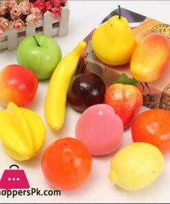 Pack of 12 Artificial Fruits for Decoration Thermacol Fruits