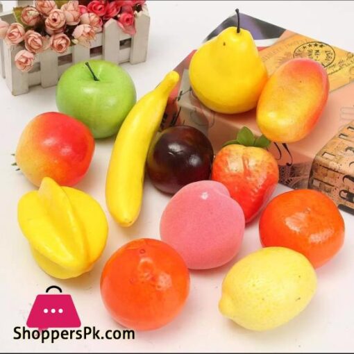 Pack of 12 Artificial Fruits for Decoration Thermacol Fruits