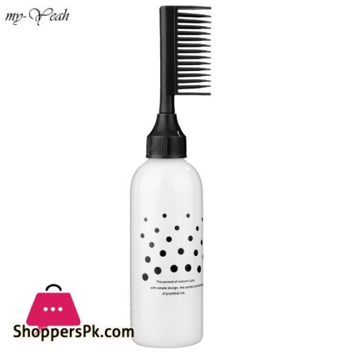 Myyeah 60oz Plastic Hair Dye Refillable Bottle Empty Applicator Comb Dispensing Salon Hair Coloring Hairdressing Styling Tools