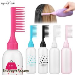 Myyeah 60Oz Plastic Hair Dye Refillable Bottle Empty Applicator Comb Dispensing Salon Hair Coloring Hairdressing Styling Tools