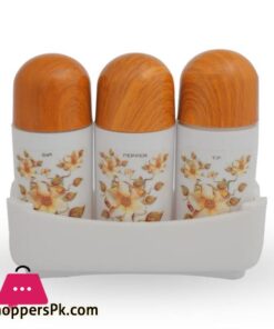 Salt Pepper 3 pcs set with stand by Happy House