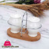 Salt And Pepper Shaker With Bamboo Base