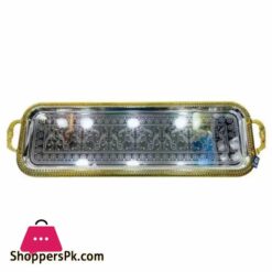 Single Long Tray Silver Gold