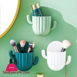 Toothbrush Holder Household Wall Self adhesive Seamless Cactus Storage