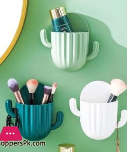 Toothbrush Holder Household Wall Self adhesive Seamless Cactus Storage