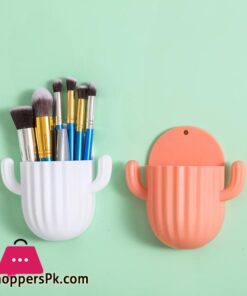 Toothbrush Holder Household Wall Self Adhesive Seamless Cactus Storage