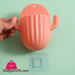 Toothbrush Holder Household Wall Self Adhesive Seamless Cactus Storage