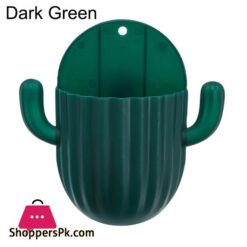 Toothbrush Holder Household Wall Self Adhesive Seamless Cactus Storage