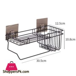 Wall Mounted Self Adhesive Shampoo Rack Bathroom Shelf Holder No Drilling Sticky Strong Magic Sticker Shower Caddy Shelves