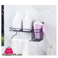Wall Mounted Self Adhesive Shampoo Rack Bathroom Shelf Holder No Drilling Sticky Strong Magic Sticker Shower Caddy Shelves