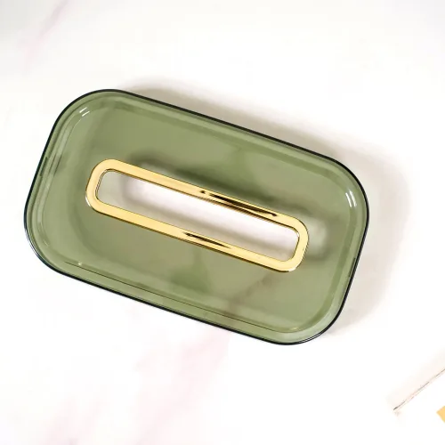 Acrylic 2 In 1 Tissue Box - 1 Piece