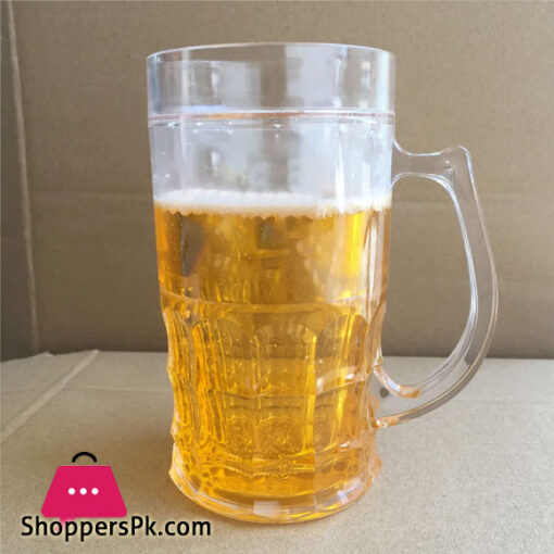 Acrylic Fake Beer Mug with Tricky Double Wall Capacity 500ml
