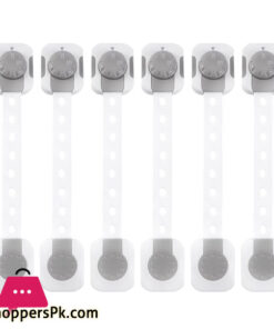 Baby Safety Lock Child Safety Locks Multi-Functional Adjustable Double Button Baby Anti-Clip Latch System For Cabinets, Drawers Fridge Closet
