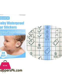 Baby Waterproof Ear Patch Stickers Ear Protector Swimming Bath Shampoo Pack of 30