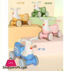 Balance Bike With Music Speaker And Light For 1-4 Years Old Kids Sliding Walker Baby Toy Car 4 Wheel Scooter Cycling For Children