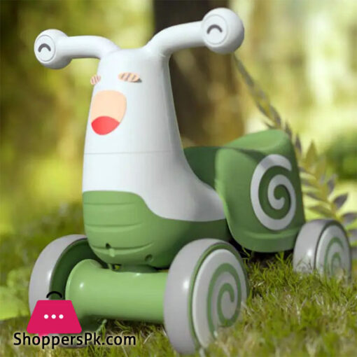 Balance Bike with Music Speaker and Light for 1-4 Years Old Kids Sliding Walker Baby Toy Car 4 Wheel Scooter Cycling for Children