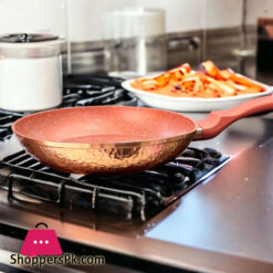 Baroly Hammered Granite Coat Frying Pans with Induction Bottom 28CM