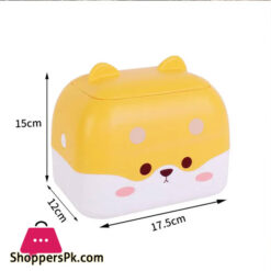 Cartoon Tissue Box Waste Trash Cans Versatile Storage Tissue Box Waste Bin Dorm
