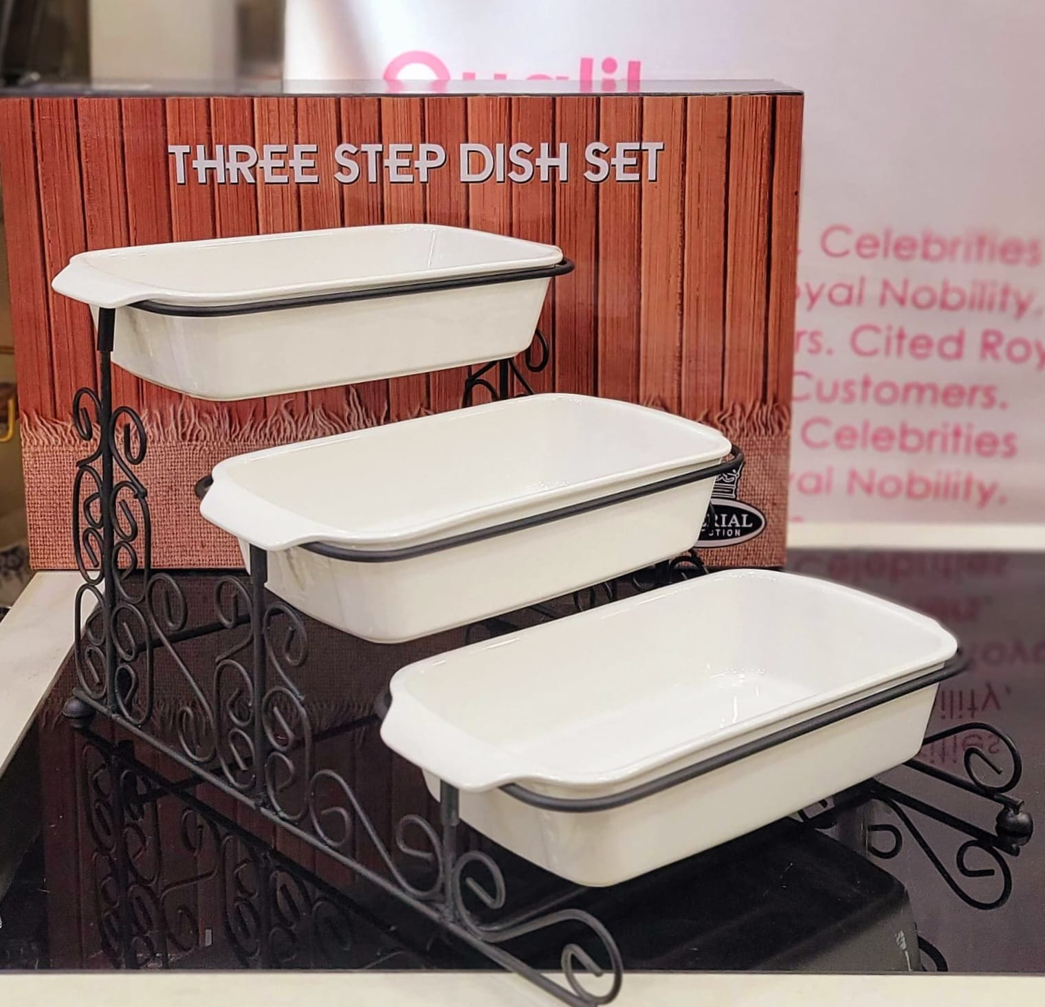 Ceramic Three Step Dish Set