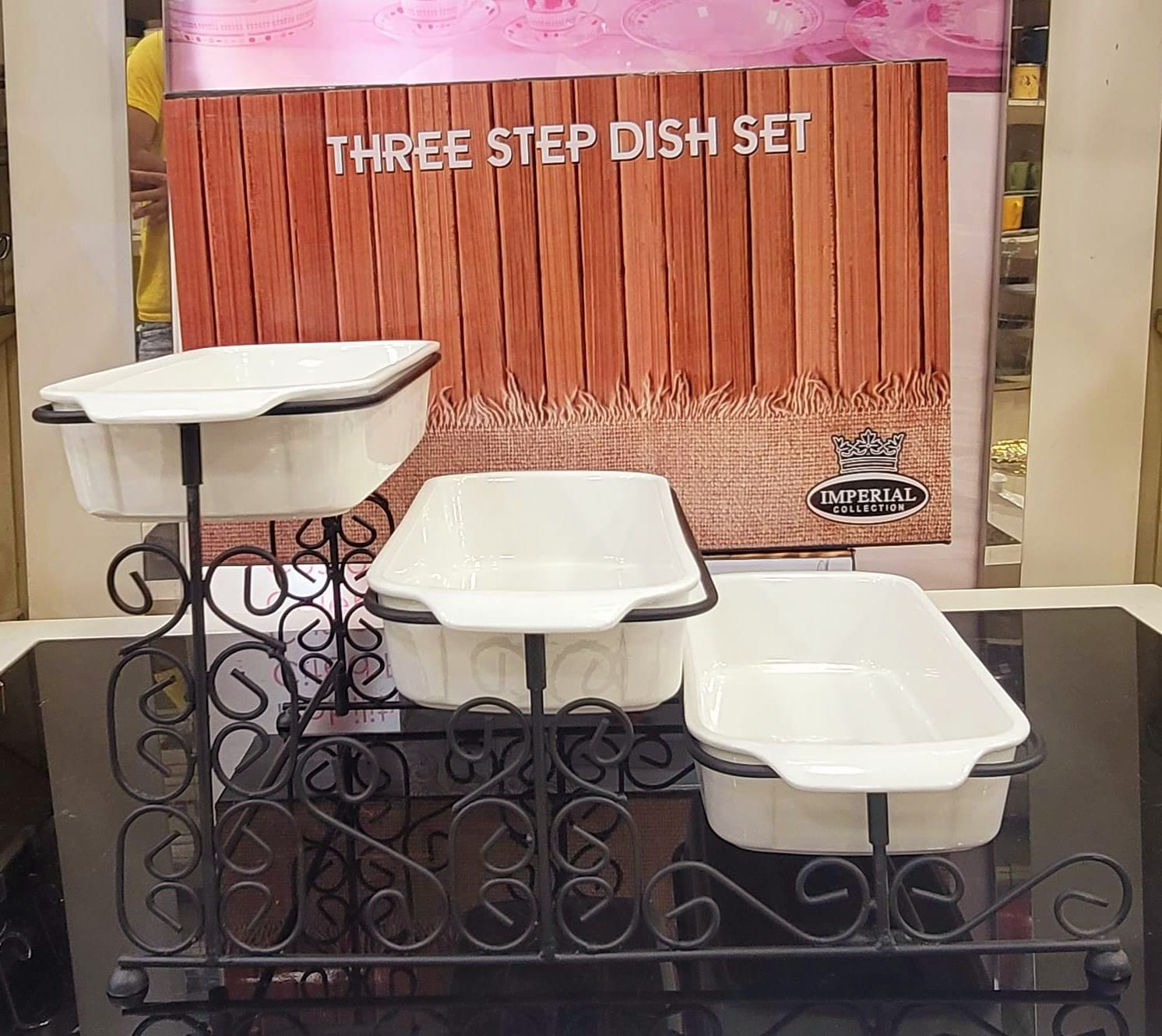 Ceramic Three Step Dish Set