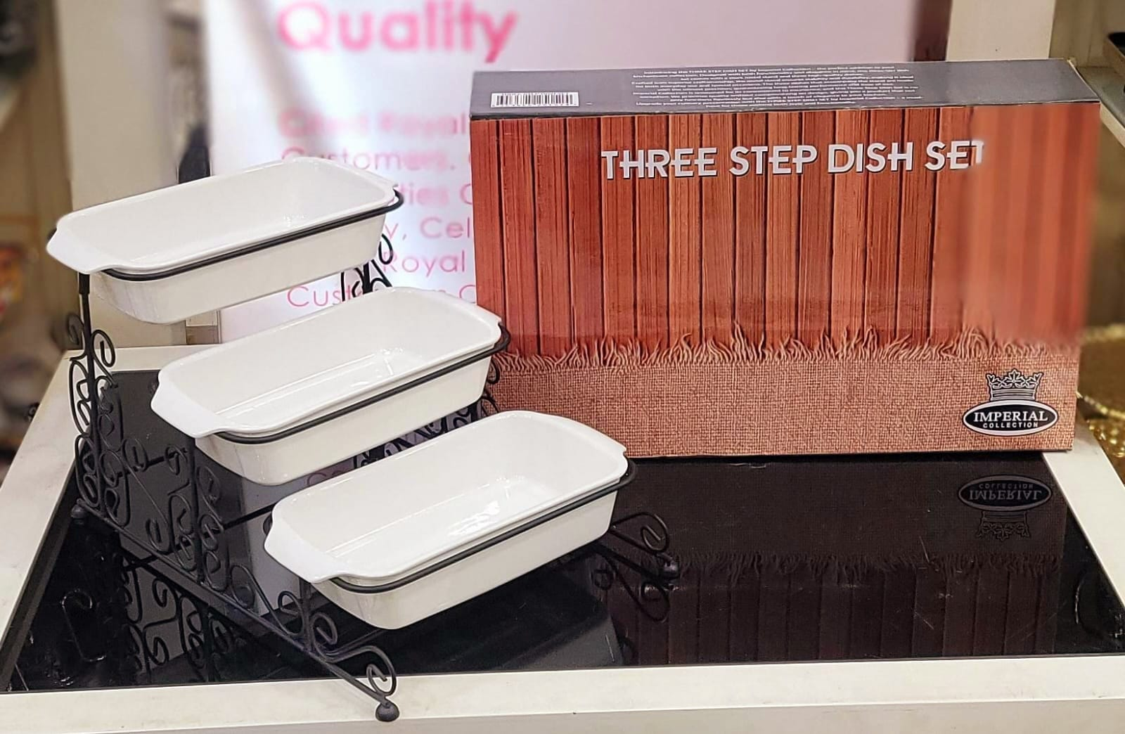 Ceramic Three Step Dish Set