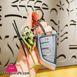 Creative Personality Alloy Helicopter Key Pendant Mini Airplane Helicopter Charm Pendant Key Ring Bag Car Key Pendant Jewelry Kids Toy Stuff