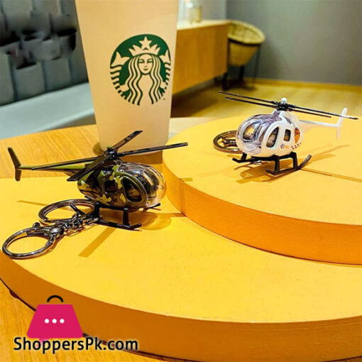Creative Personality Alloy Helicopter Key pendant Mini Airplane Helicopter Charm Pendant Key ring Bag Car Key pendant Jewelry Kids Toy Stuff