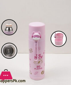 Cute Water Bottle Thermos Stainless Steel Vacuum Flask Travel Sports Beverage Bottle Cup 500ml