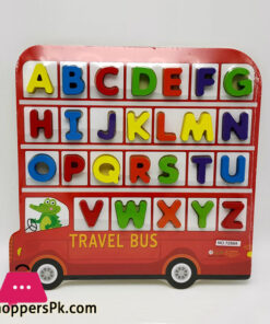 Digital Wooden Alphabet bus - Toy car - Alphabet sorting - Alphabet Puzzle - Intelligence Box - Alphabet Car